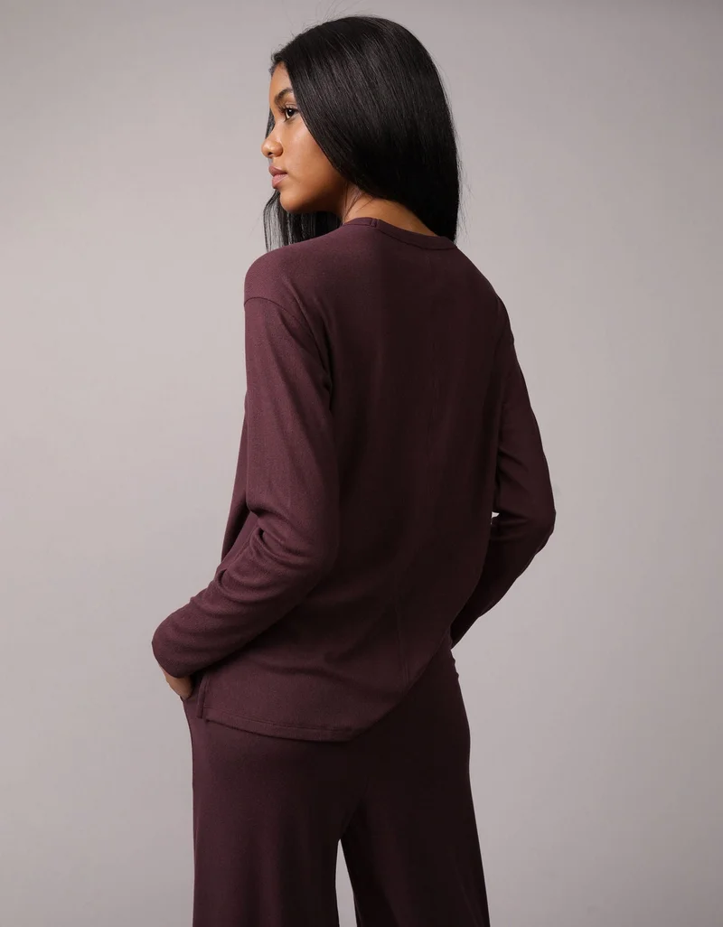 American Eagle AE Plush Long-Sleeve T-Shirt